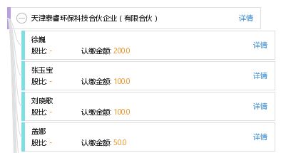 天津泰睿環保科技合伙企業 有限合伙